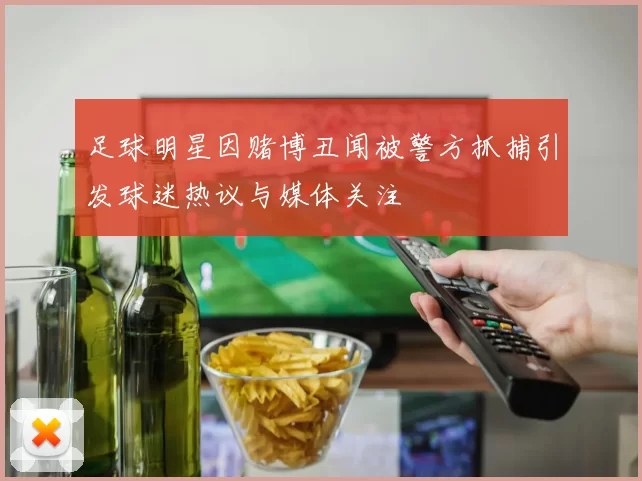 足球明星因赌博丑闻被警方抓捕引发球迷热议与媒体关注