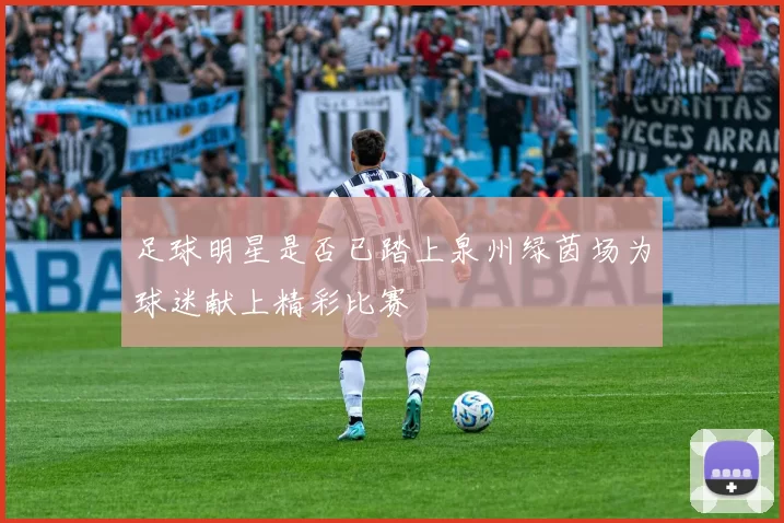 足球明星是否已踏上泉州绿茵场为球迷献上精彩比赛