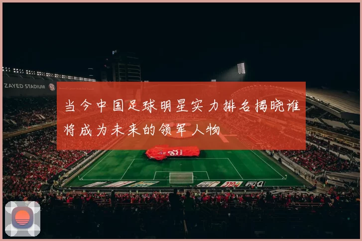 当今中国足球明星实力排名揭晓谁将成为未来的领军人物